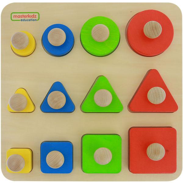 Shape, Size & Colour Learning Peg Board