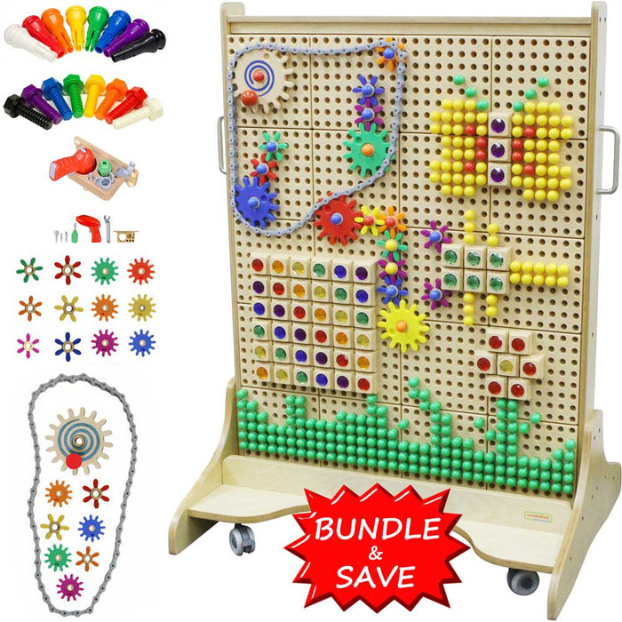 Free Standing Mobile Stem Wall 860 (Bundle Set)