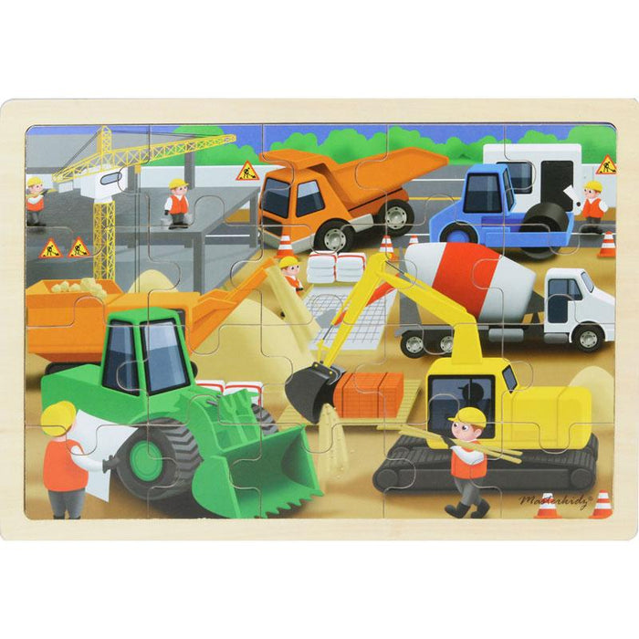 Wooden Jigsaw Puzzle Construction Site 20Pc