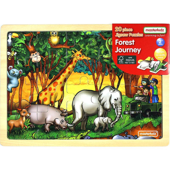 Wooden Jigsaw Puzzle Forest Journey 20Pc