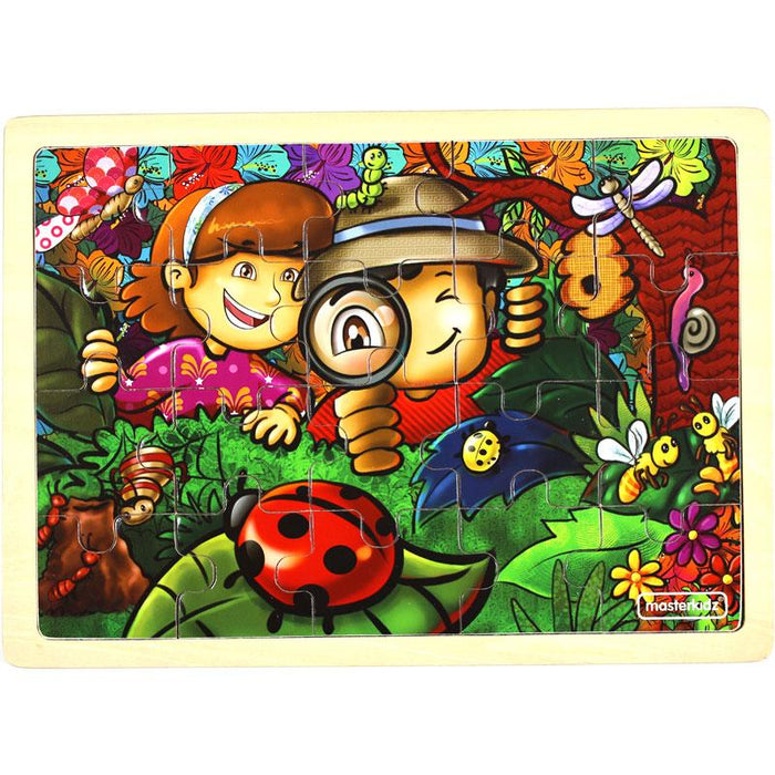 Wooden Jigsaw Puzzle Amazing Insect World 20Pc