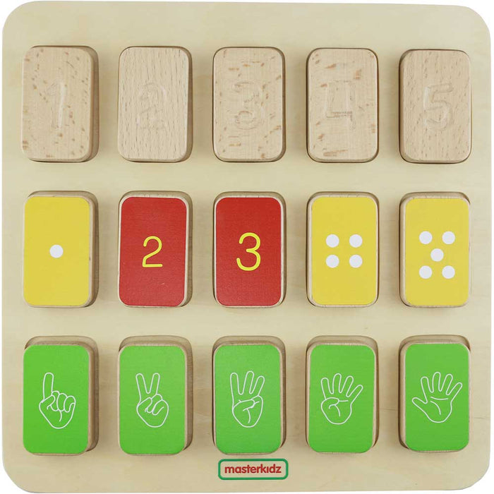 Visual & Tactile 1-5 Learning Board