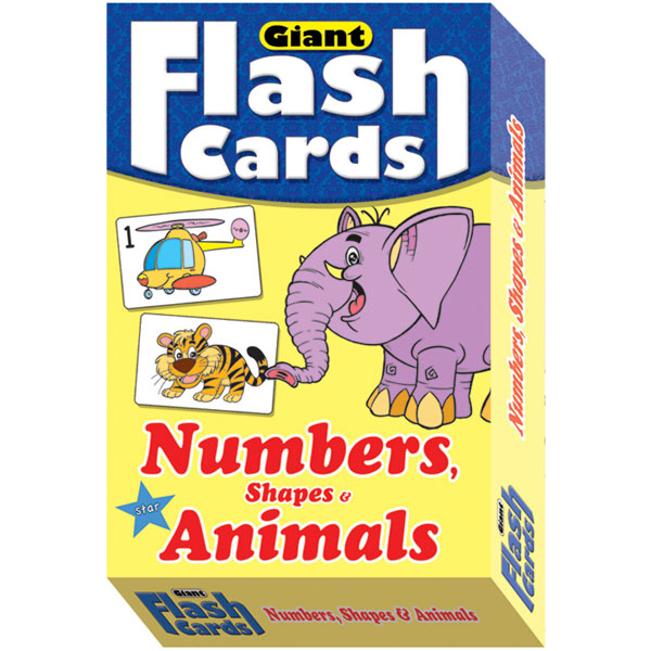 Giant Flash Cards Numbers, Shapes & Animals