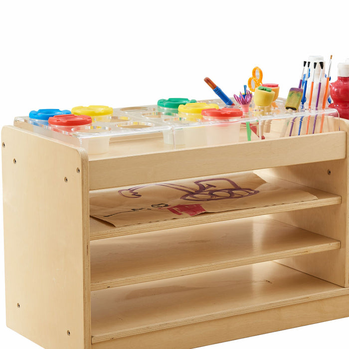 Clear Acrylic Cup, Art & Accessory Stand 3pc
