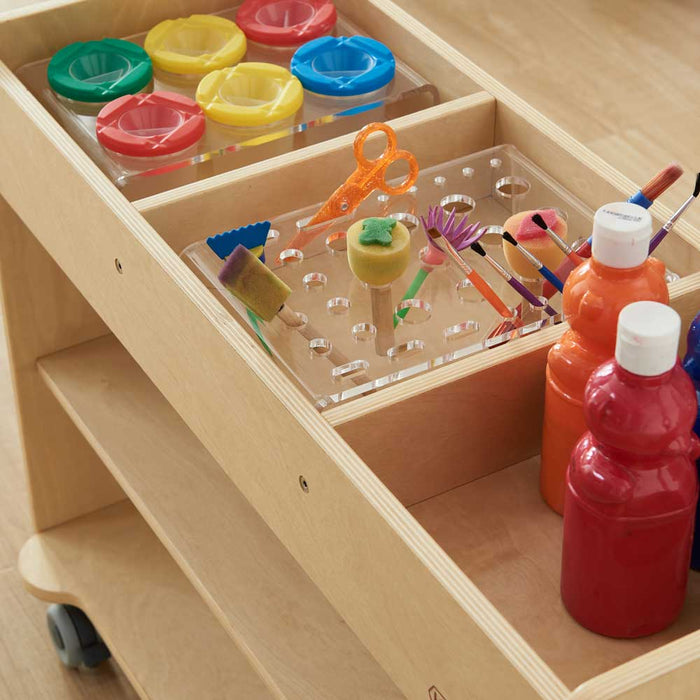 Clear Acrylic Cup, Art & Accessory Stand 3pc