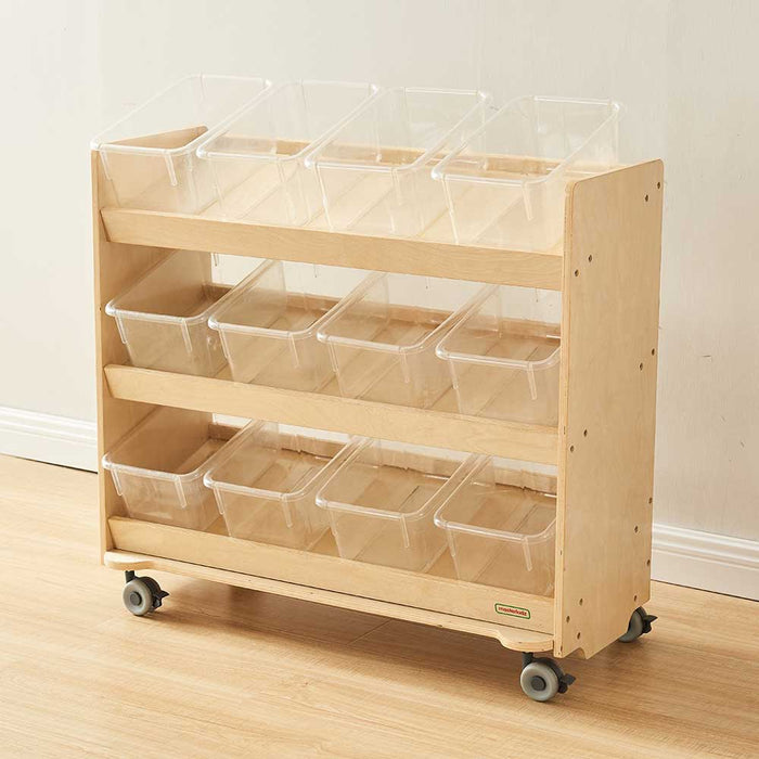 MOBILE INCLINDED SHELVING UNIT