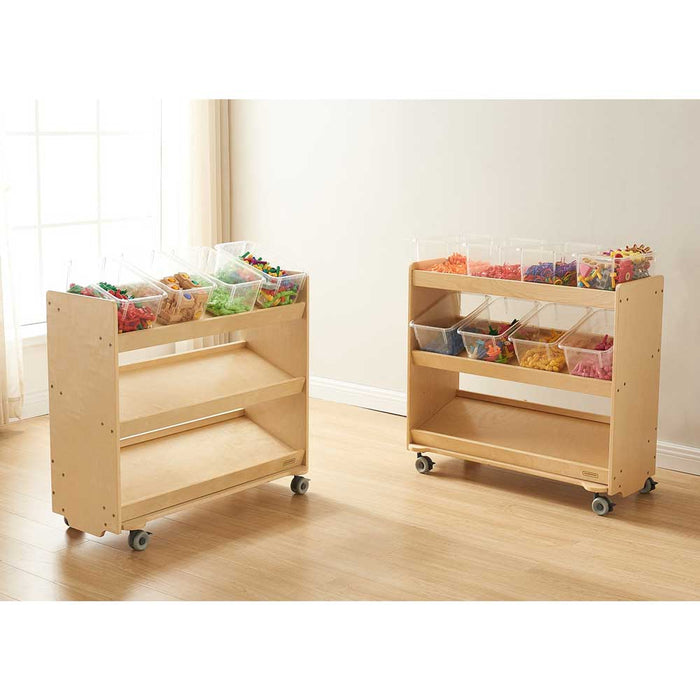 MOBILE INCLINDED SHELVING UNIT
