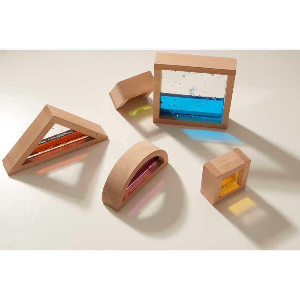 Wooden Sensory Liquid Blocks (18 Pcs) — Bright Spark Enterprises Pty Ltd