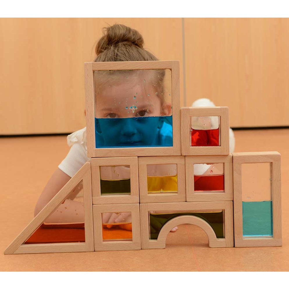 Wooden Sensory Liquid Blocks (18 Pcs) — Bright Spark Enterprises Pty Ltd