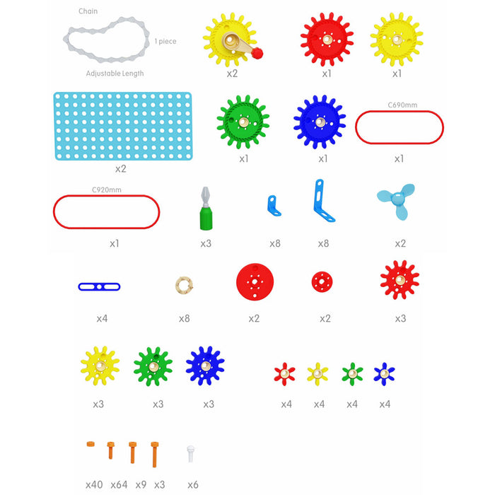 STEM Wall Gears & Pulleys Kit