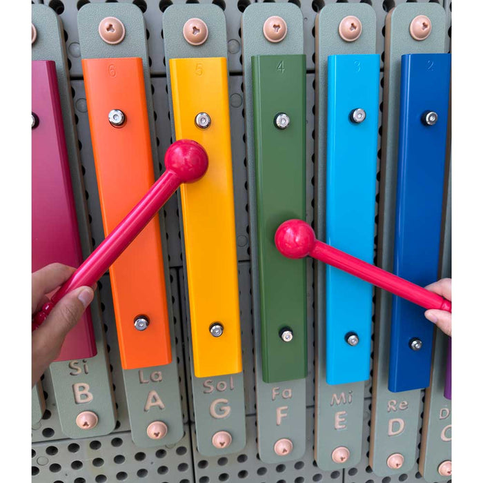 STEM Wall Outdoor Rainbow Xylophone