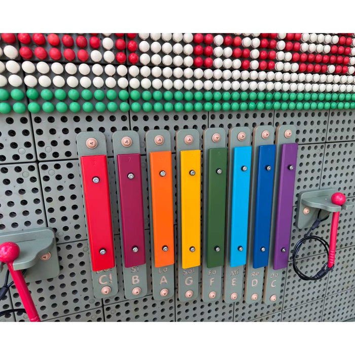 STEM Wall Outdoor Rainbow Xylophone