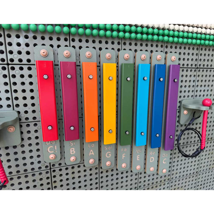 STEM Wall Outdoor Rainbow Xylophone