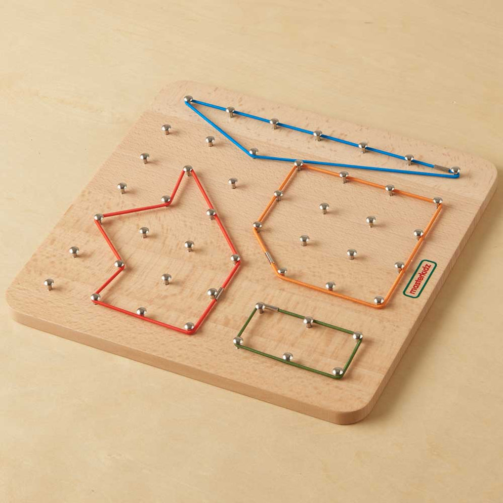 Triangular Geoboard Wooden Geoboard — Bright Spark Enterprises Pty Ltd