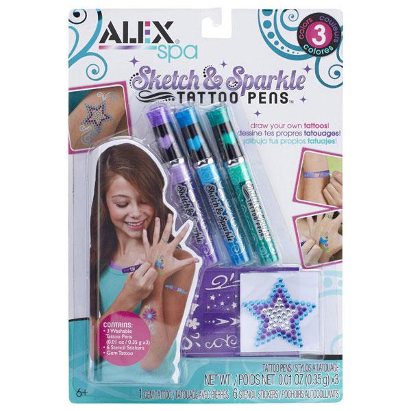 Sketch & Sparkle Cool Colours Tattoo Pens