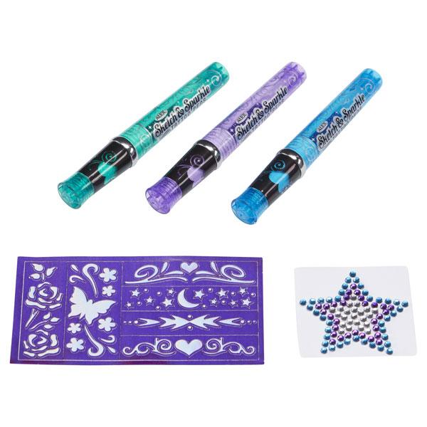 Sketch & Sparkle Cool Colours Tattoo Pens