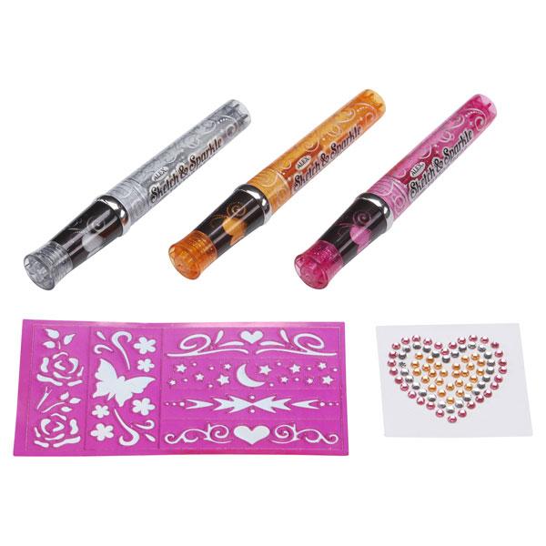Sketch & Sparkle Hot Hues Tattoo Pens