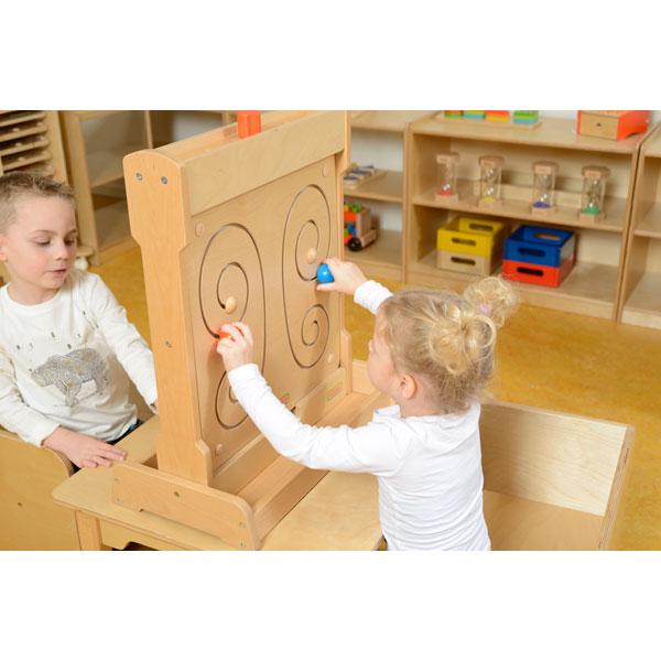 Butterfly Shaped Sliding Maze Wall Element