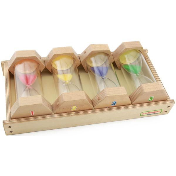 Wooden Sand Timer Set (4Pc)