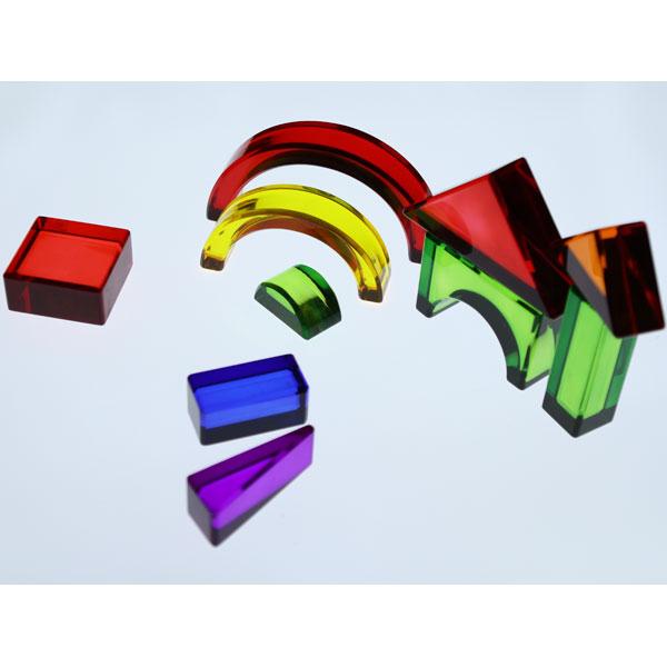 Translucent Color Blocks Translucent Colour Block Set 30Pc — Bright Spark Enterprises Pty Ltd
