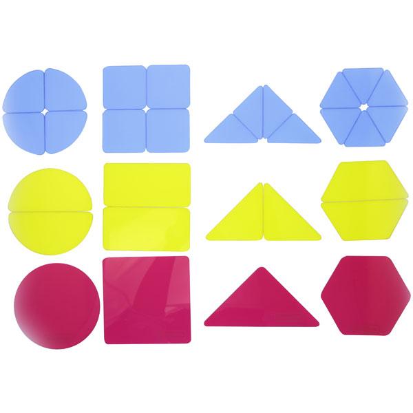 Translucent Geometric Shapes 51 Pcs
