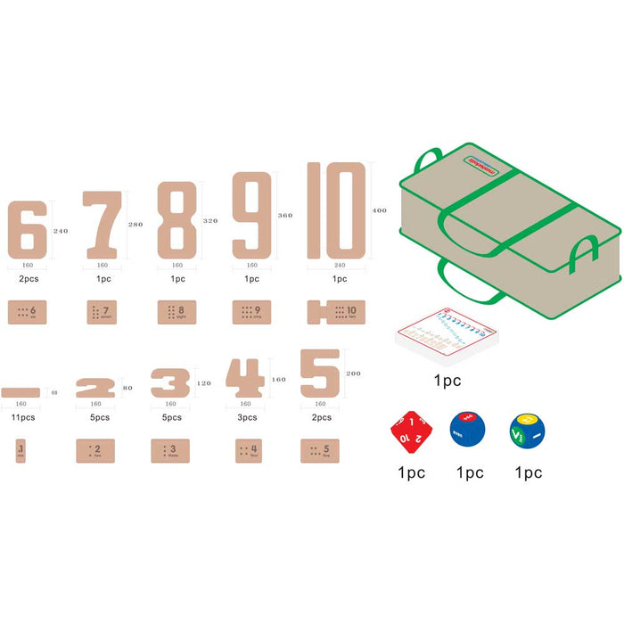 Giant Soft Numbers Learning Block Set