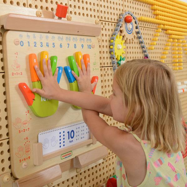 Fingers Counting Board Wall Element