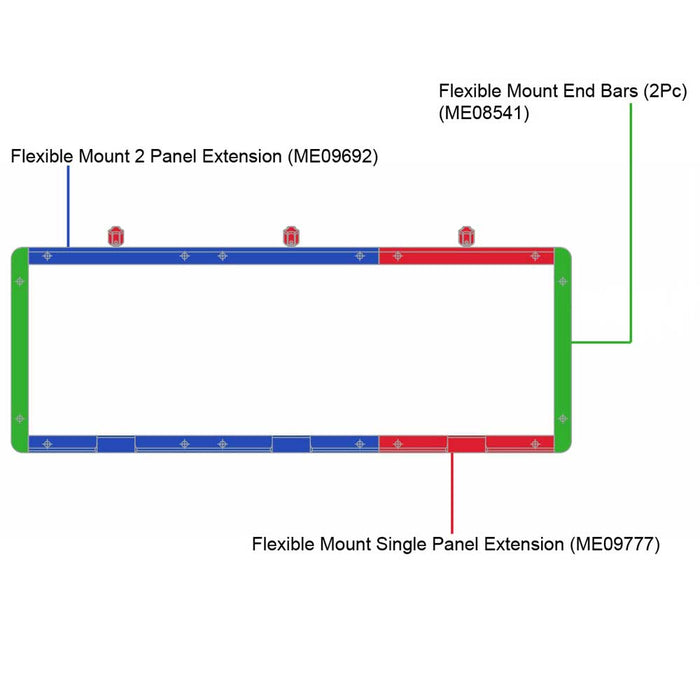 Flexible Mount Double Panel Extension