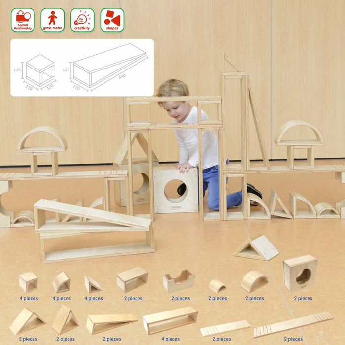 Giant Hollow Blocks 35Pc Set