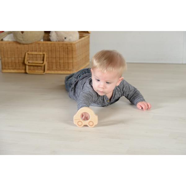 All Natural Wooden Teether Car