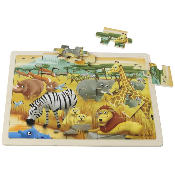 Wooden Jigsaw Puzzle Safari 20Pc