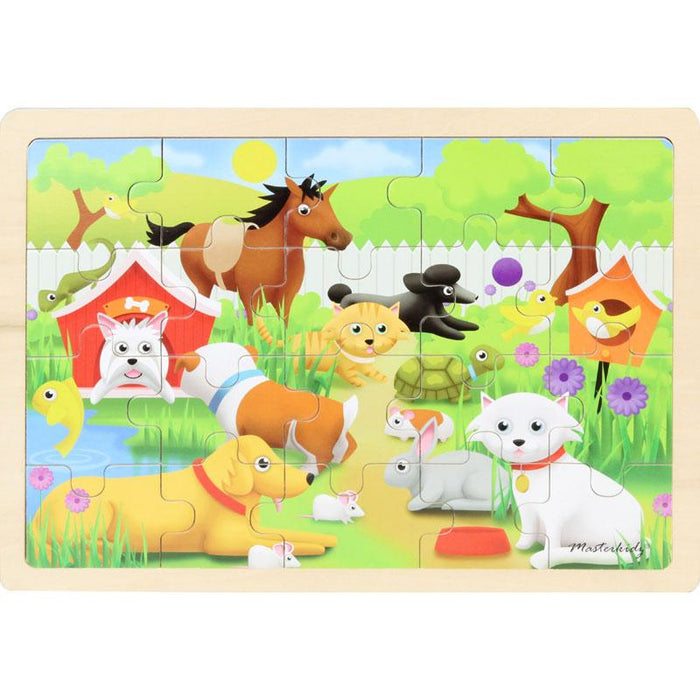 Wooden Jigsaw Puzzle Pets 20Pc