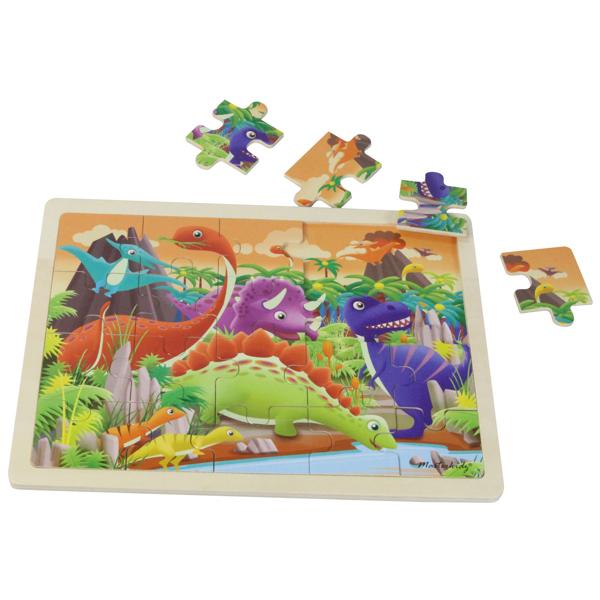 Wooden Jigsaw Puzzle Dinosaurs I 20Pc
