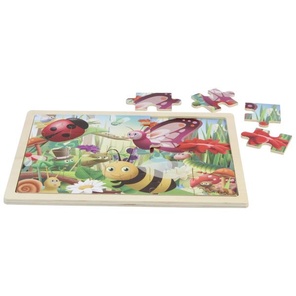 Wooden Jigsaw Puzzle Insects 20Pc