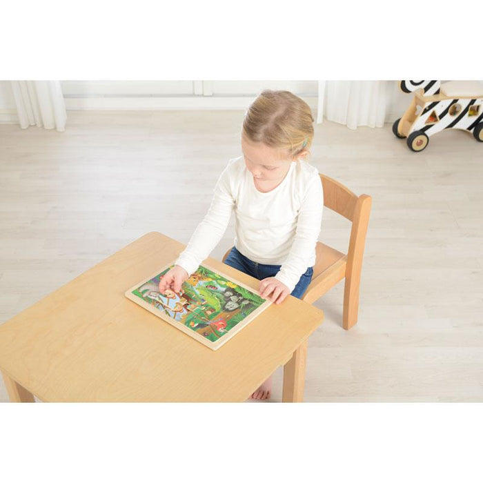 Wooden Jigsaw Puzzle Rainforest 20Pc