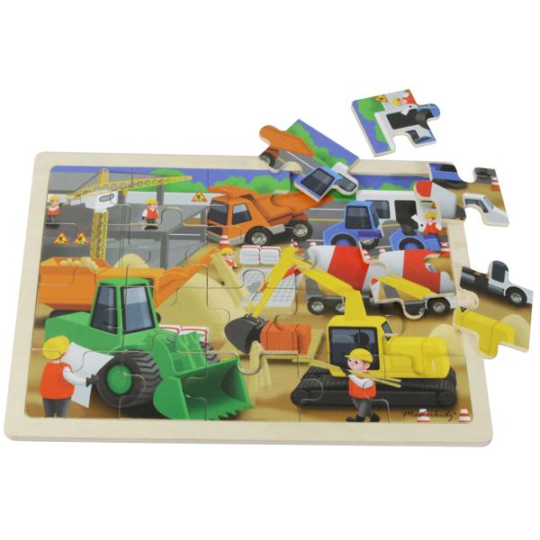 Wooden Jigsaw Puzzle Construction Site 20Pc