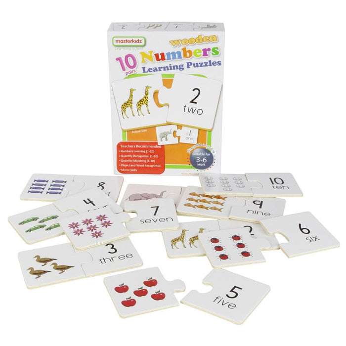 Wooden Learning Puzzles Numbers