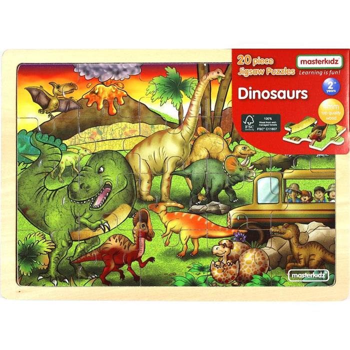 Wooden Jigsaw Puzzle Dinosaurs II 20Pc