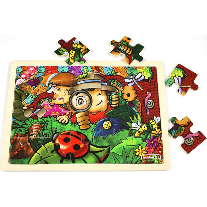 Wooden Jigsaw Puzzle Amazing Insect World 20Pc