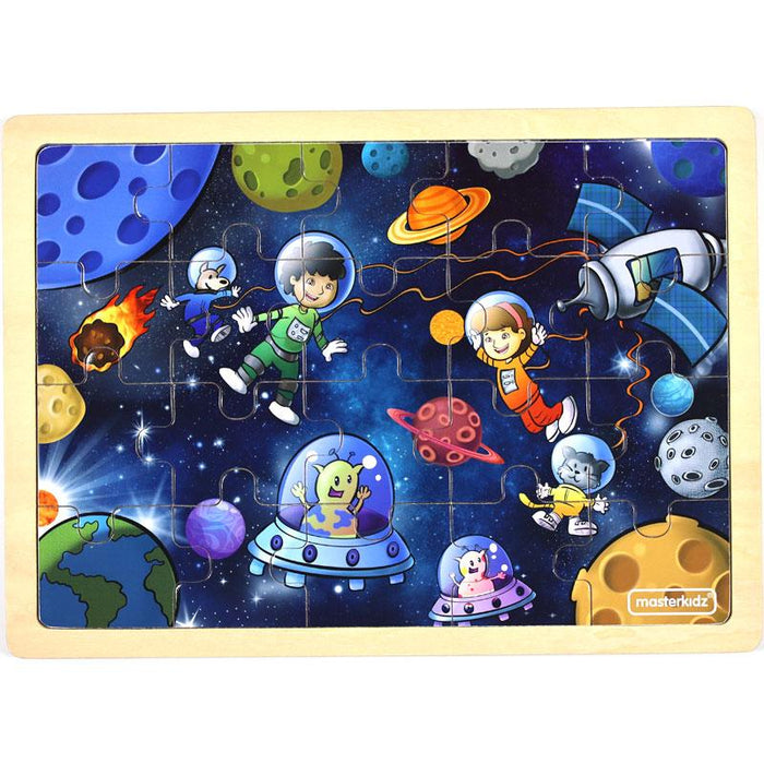 Wooden Jigsaw Puzzle Space Trip 20Pc