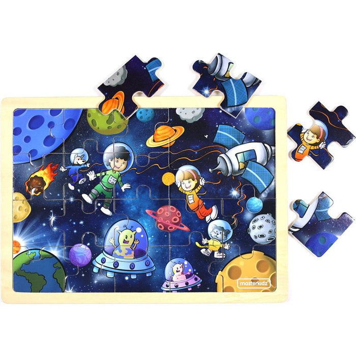 Wooden Jigsaw Puzzle Space Trip 20Pc