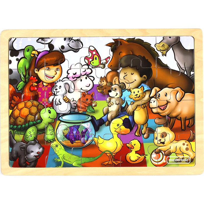 Wooden Jigsaw Puzzle Pets Caring 20Pc