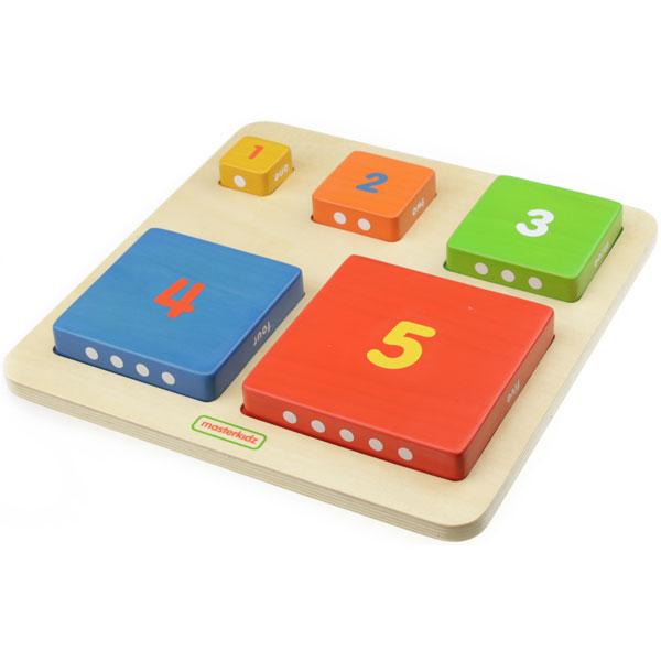 Numbers & Colours Stacking Blocks