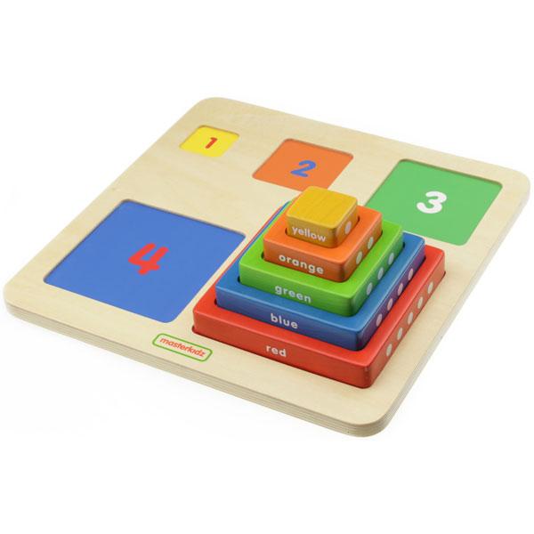 Numbers & Colours Stacking Blocks — Bright Spark Enterprises Pty Ltd
