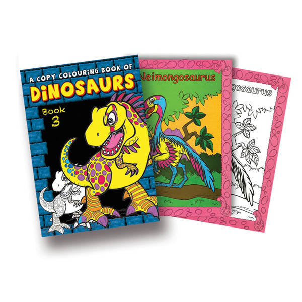Copy Colouring Dinosaurs Book 3