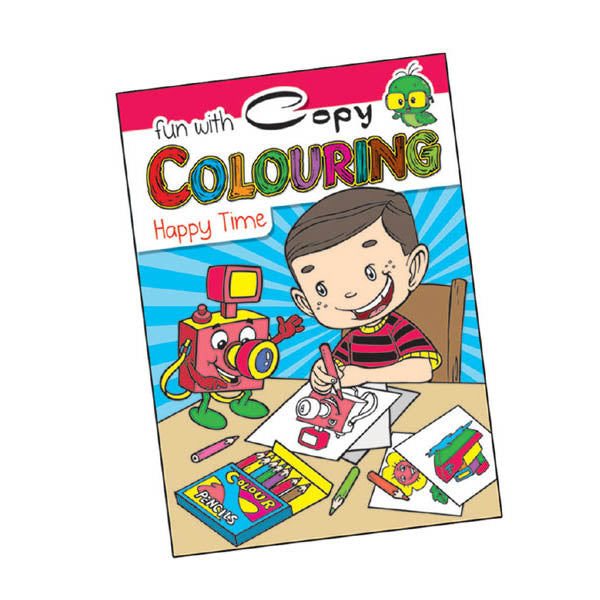 Copy Colouring Happy Times